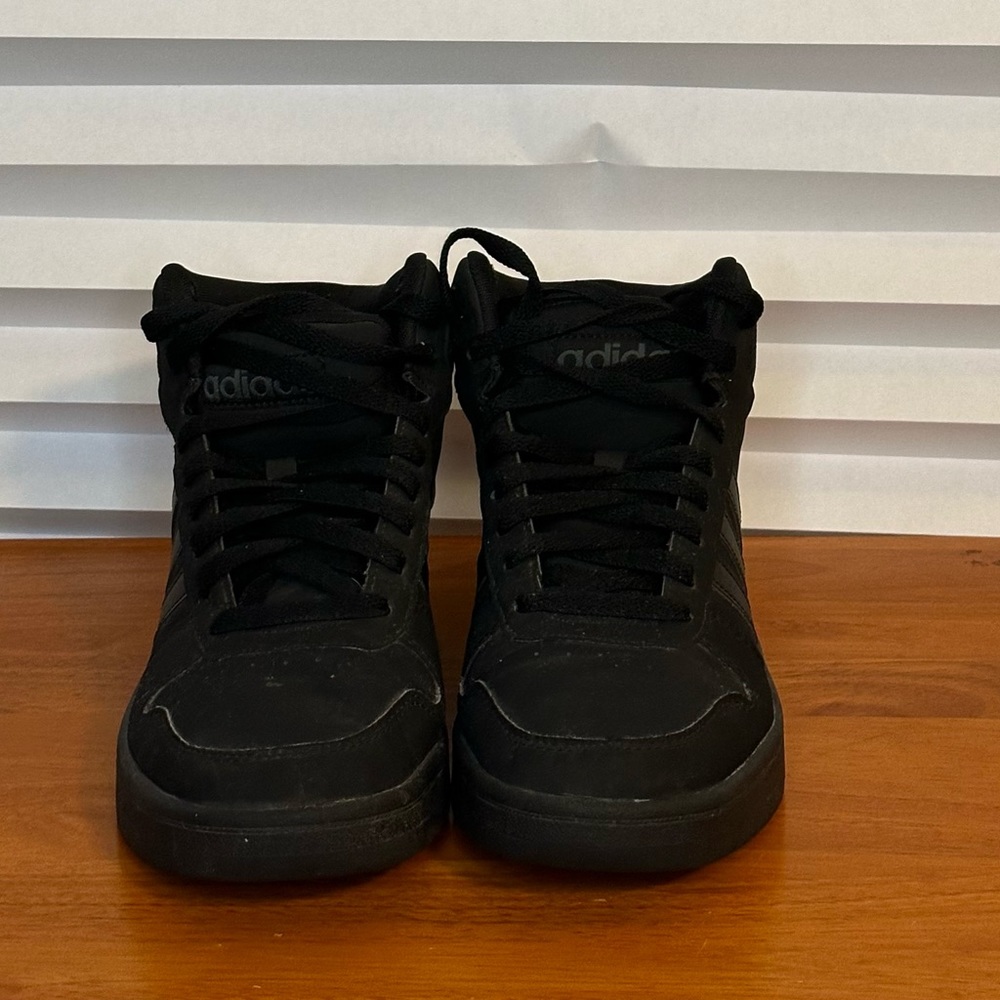 Adidas Hoops 2.0 Mid Shoes 'Core Black' FV7229 men’s 7 1/2 women 10